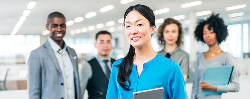 Image of people in an office